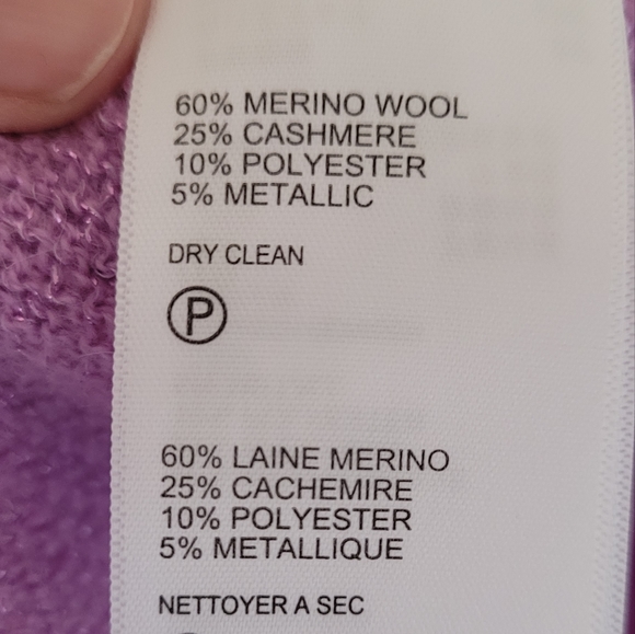 Tommy Bahama wool cashmere blend sweater with light metallic size M - Picture 8 of 8